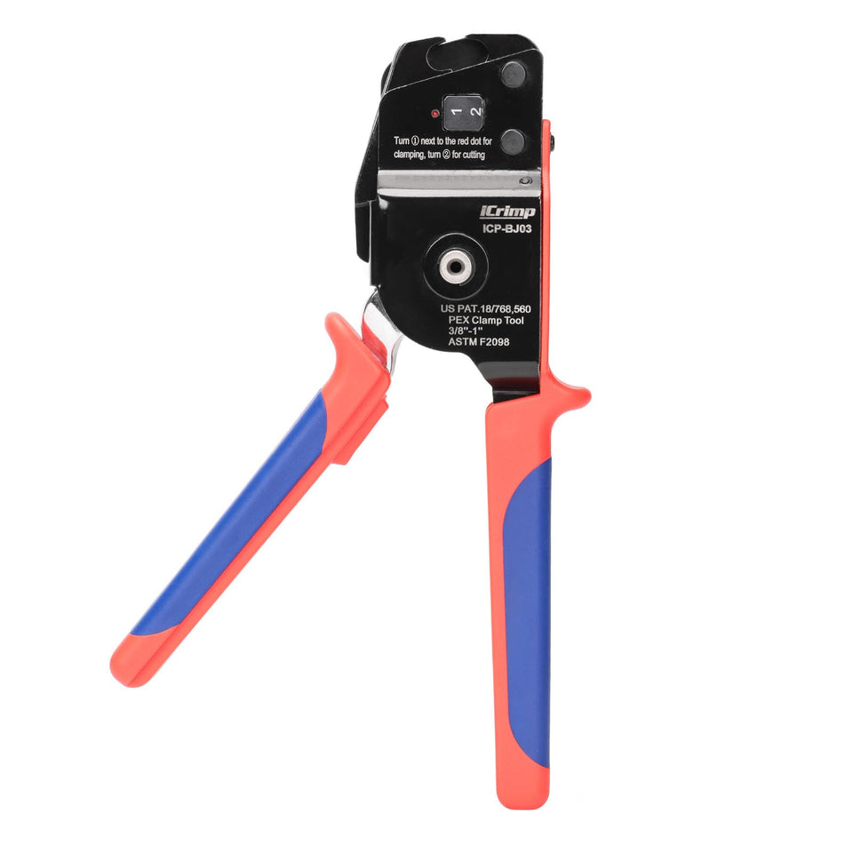 iCRIMP ICP-BJ03 PEX Clamp Tool – One-Handed Cinch & Removal for 3/8–1 in Rings