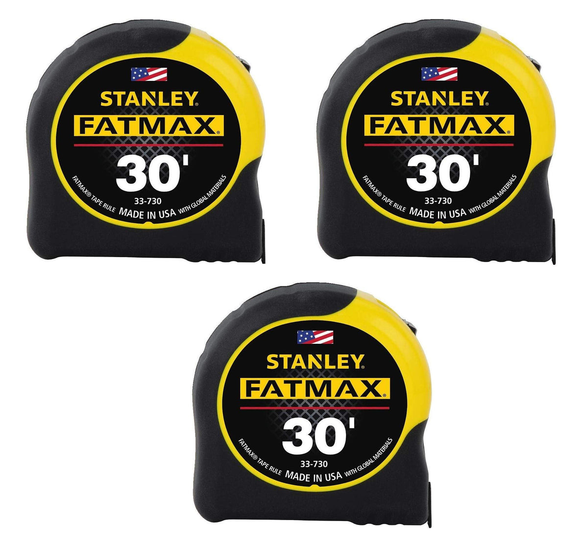 STANLEY FatMax 30 ft Tape Measure | 1-1/4 in Blade, Mylar-Coated, BladeArmor, 11 ft Standout, 16