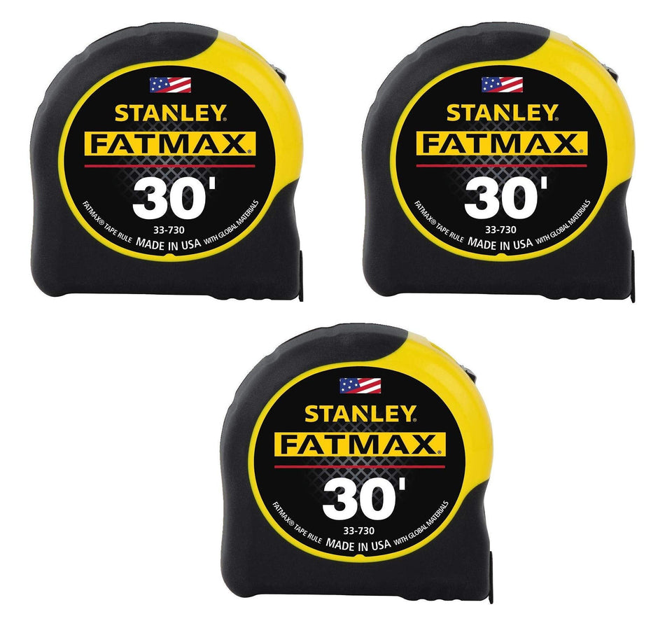 STANLEY FatMax 30 ft Tape Measure | 1-1/4 in Blade, Mylar-Coated, BladeArmor, 11 ft Standout, 16