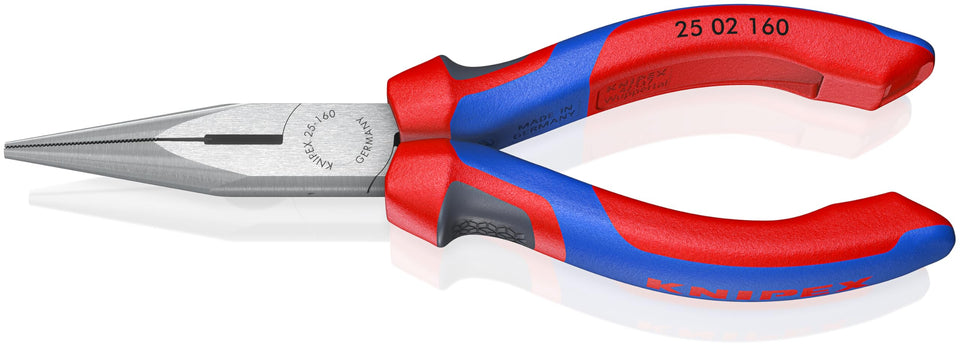KNIPEX Long Nose Pliers with Cutter, Multi-Component (25 02 160) – 6-1/4 in