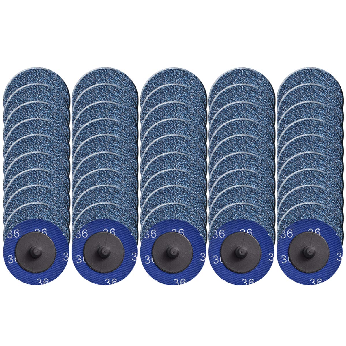 Tshya Quick Change Disc – 2in Zirconia Sanding Discs (50 Pack, P36) for Surface Prep