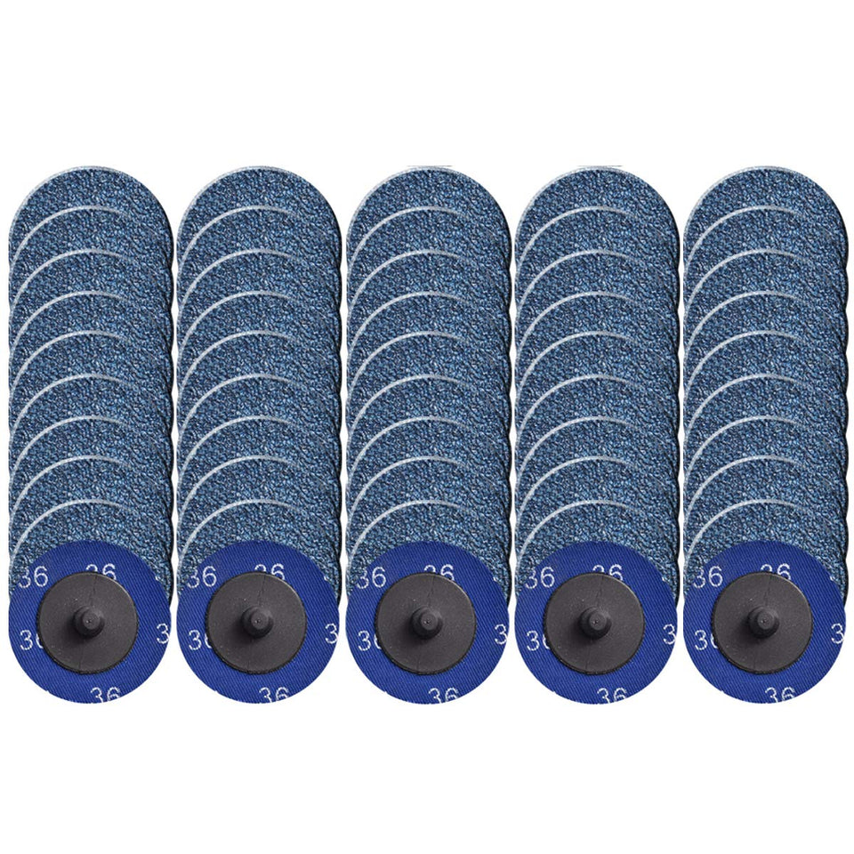 Tshya Quick Change Disc – 2in Zirconia Sanding Discs (50 Pack, P36) for Surface Prep