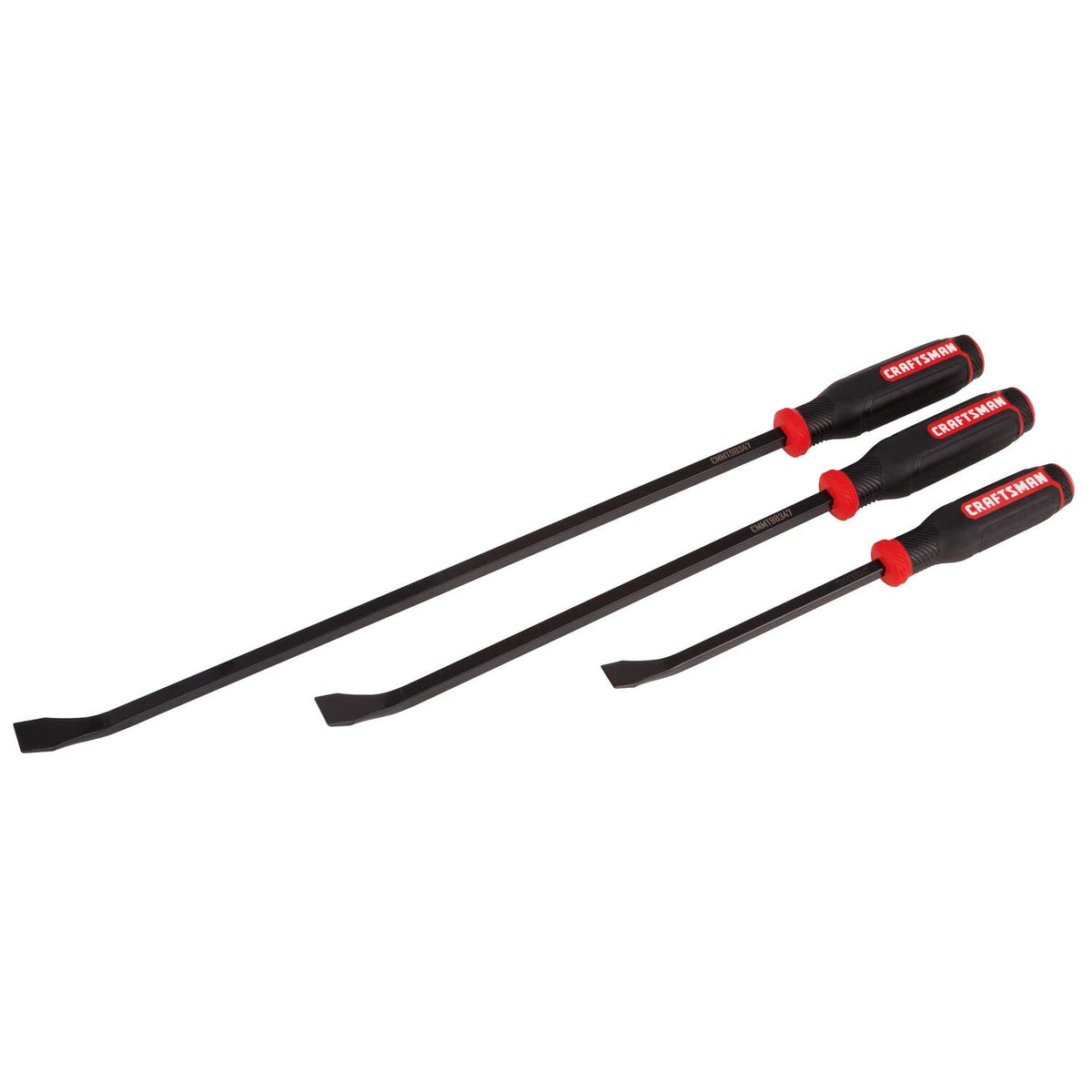Craftsman utility pry bar 18inch with versatile reach for leverage.
