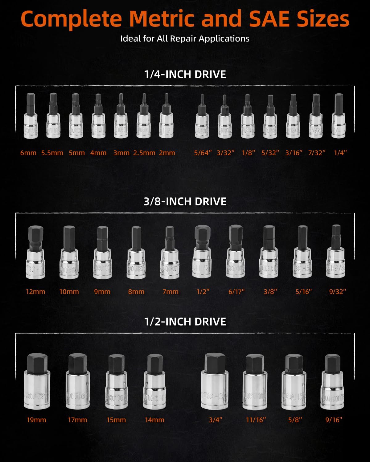 Ju Jian Tec S2 steel bits for high-torque precision.