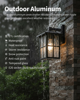 KDG tempered glass close-up highlights a durable, clear lens for outdoor use.