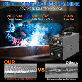 HGNVGZ welder portable weight 3.5lbs enabling hands-free carry while performing outdoor repairs.