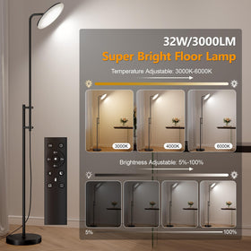 SUNMORY height-adjustable floor lamp adapts from 42 to 70 inches for versatile spaces.