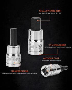 Ju Jian Tec chrome vanadium sockets resist rust under heavy use.