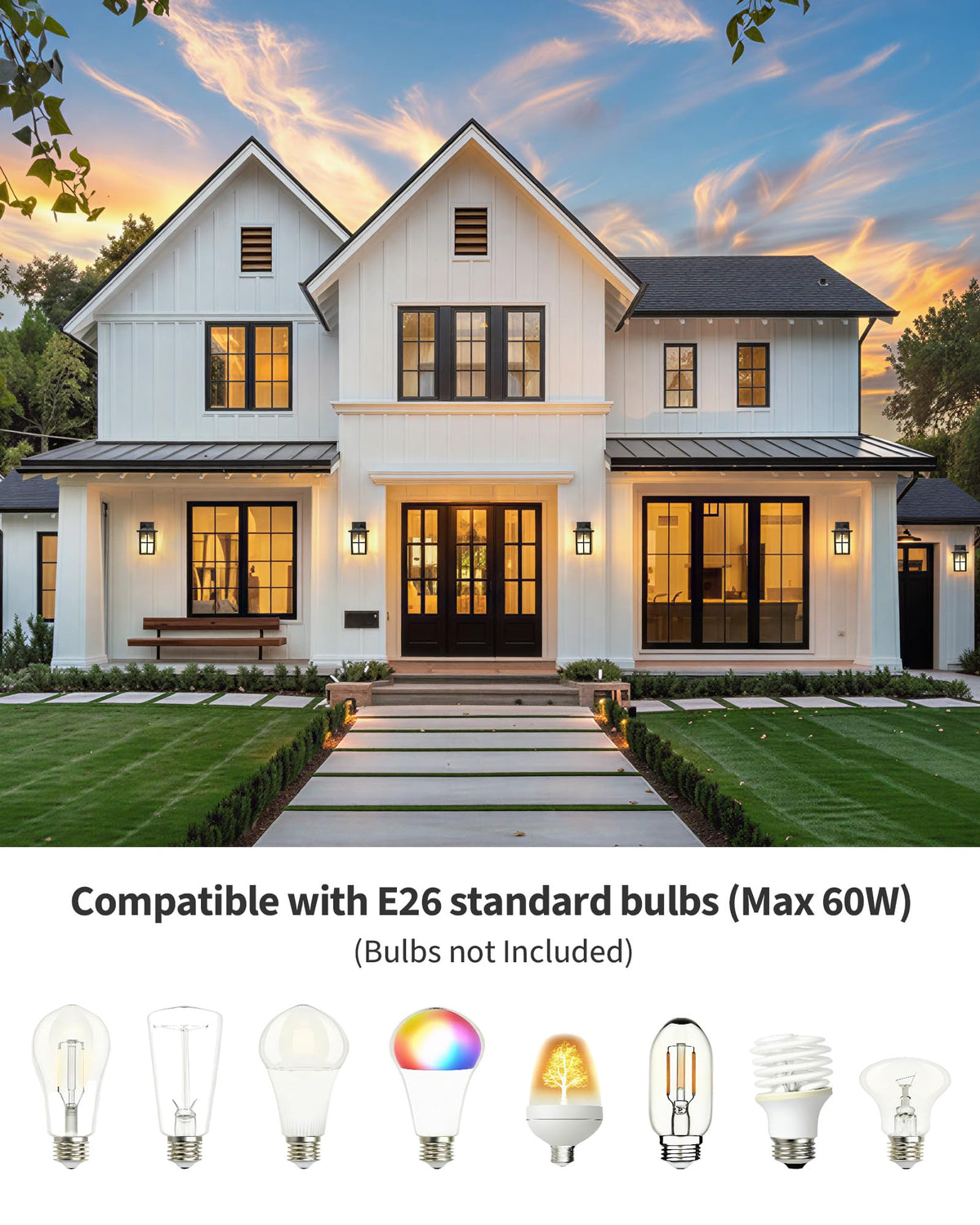 KDG die-cast aluminum finish resists weather for long-lasting exterior lighting.