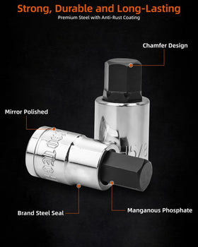 Ju Jian Tec manganous phosphate-treated bits resist corrosion over time.