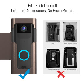 Homalor Anti-Theft Ring Doorbell Mount – No Drill, Renter Friendly, Fits Ring & Blink