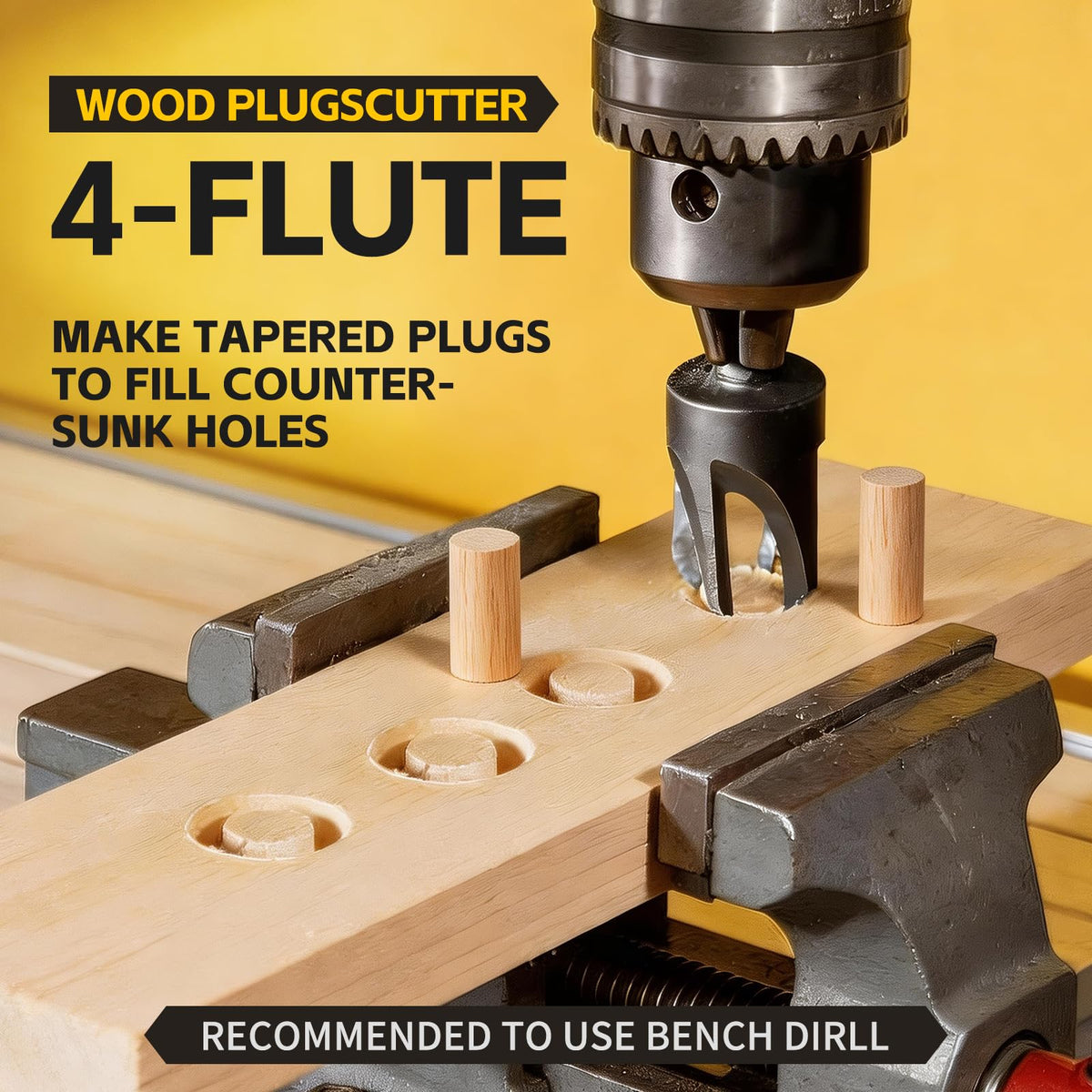 GRENPRO 15-Piece Countersink Drill Bit Set | Nitro HSS, 1/4 in Hex Shank