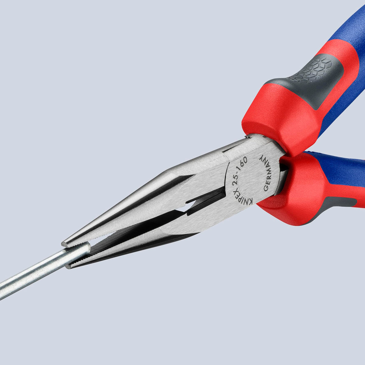 KNIPEX Long Nose Pliers with Cutter, Multi-Component (25 02 160) – 6-1/4 in