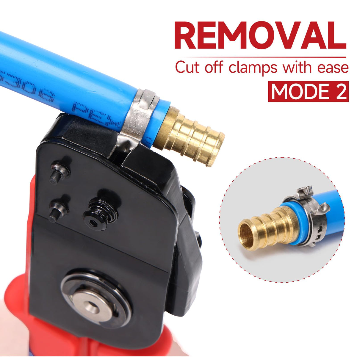 iCRIMP ICP-BJ03 PEX Clamp Tool – One-Handed Cinch & Removal for 3/8–1 in Rings