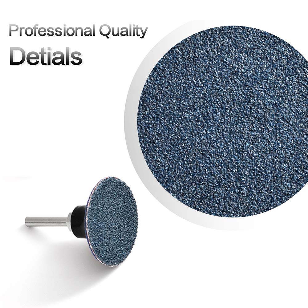 Tshya Quick Change Disc – 2in Zirconia Sanding Discs (50 Pack, P36) for Surface Prep