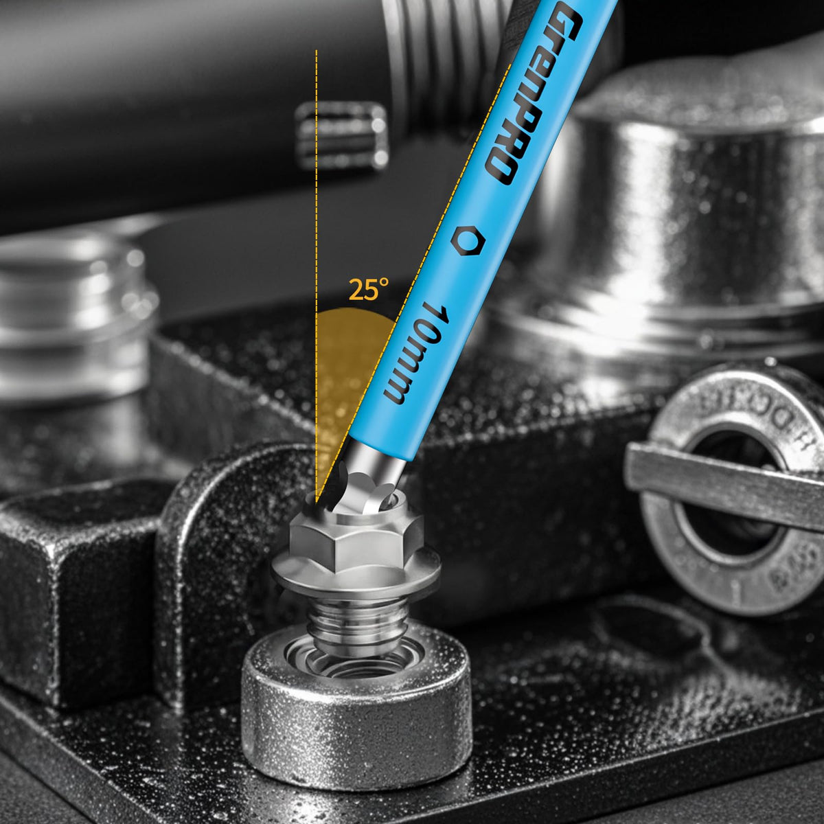 GRENPRO 22-Piece Allen Wrench Set | Metric & SAE, Color-Coded, Magnetic, Long-Arm Ball-End