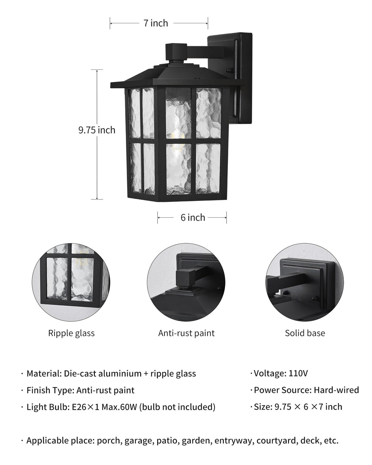 KDG porch and garden lighting designed for easy outdoor installation.