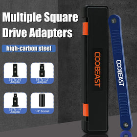 coobeast Offset Extension Wrench – Impact Ready Socket Extender with 1/4, 3/8, and 1/2 inch Drives
