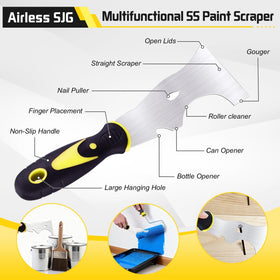 Airless SJG tape knife 8in for fast mud bedding and uniform coats