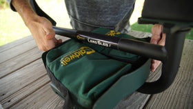 Caldwell Lead Sled weight bag shaped for horizontal or vertical weight-tray placement.
