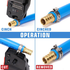 iCRIMP ICP-BJ03 PEX Clamp Tool – One-Handed Cinch & Removal for 3/8–1 in Rings