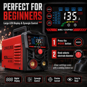 GNIWELDER 135A Mini Stick Welder 110V — Portable DIY Arc Welder