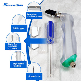 SpeedWox 20-Piece Heavy-Duty Mosaic Glass Nippers Set with Oil-Feed Cutter & Pliers