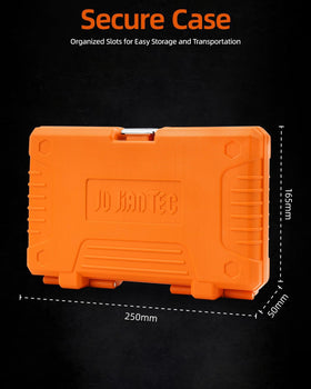 Ju Jian Tec SAE and metric hex sockets cover diverse repair tasks.