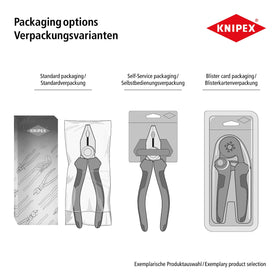 KNIPEX Long Nose Pliers with Cutter, Multi-Component (25 02 160) – 6-1/4 in