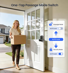 Veise VE018 Smart Knob Lock – Fingerprint, App Control & Keyless Entry (IP55)