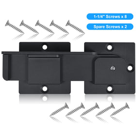 GreaTalent 7.5-inch Flip Gate Latch with Padlock Holes — Heavy Duty Aluminum, Adjustable for Sliding & Swing Doors
