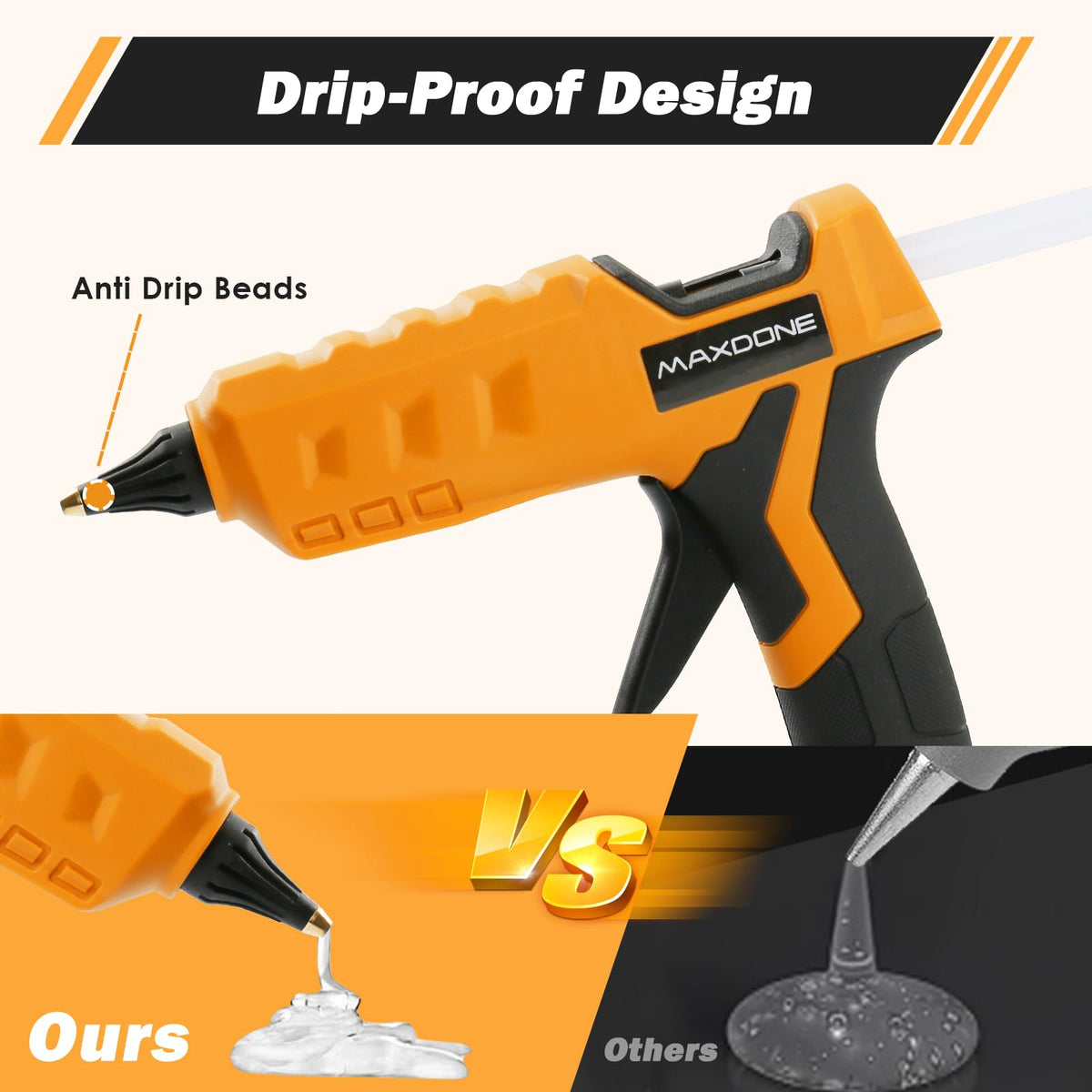 MAXDONE wireless advantage with cordless operation for flexibility