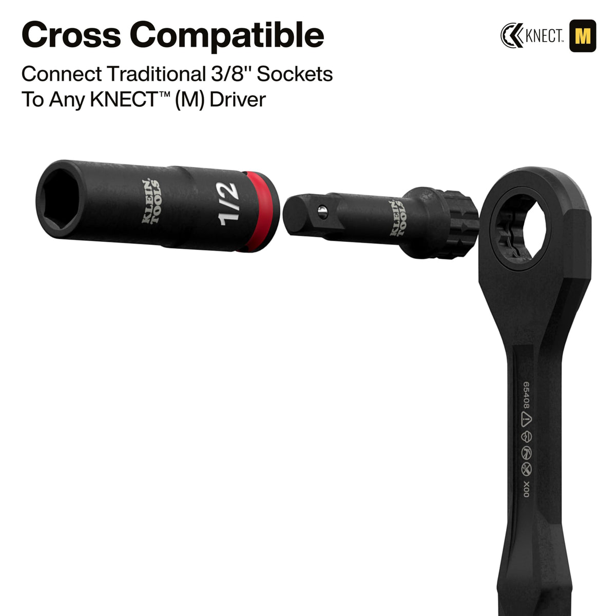 Klein Tools 65148HD KNECT color-coded rings for quick size identification.