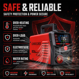 GNIWELDER 135A Mini Stick Welder 110V — Portable DIY Arc Welder