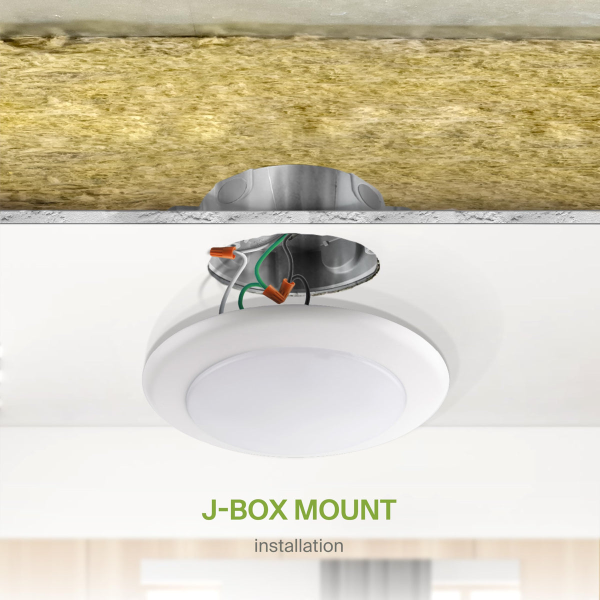 ASD 6 Pack LED Disk Lights 6 Inch - 15W, 5CCT 2700K-5000K, CRI90+, Dimmable Flush Mount, UL