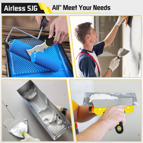 Airless SJG tape knife 14in for large panels and seamless taping