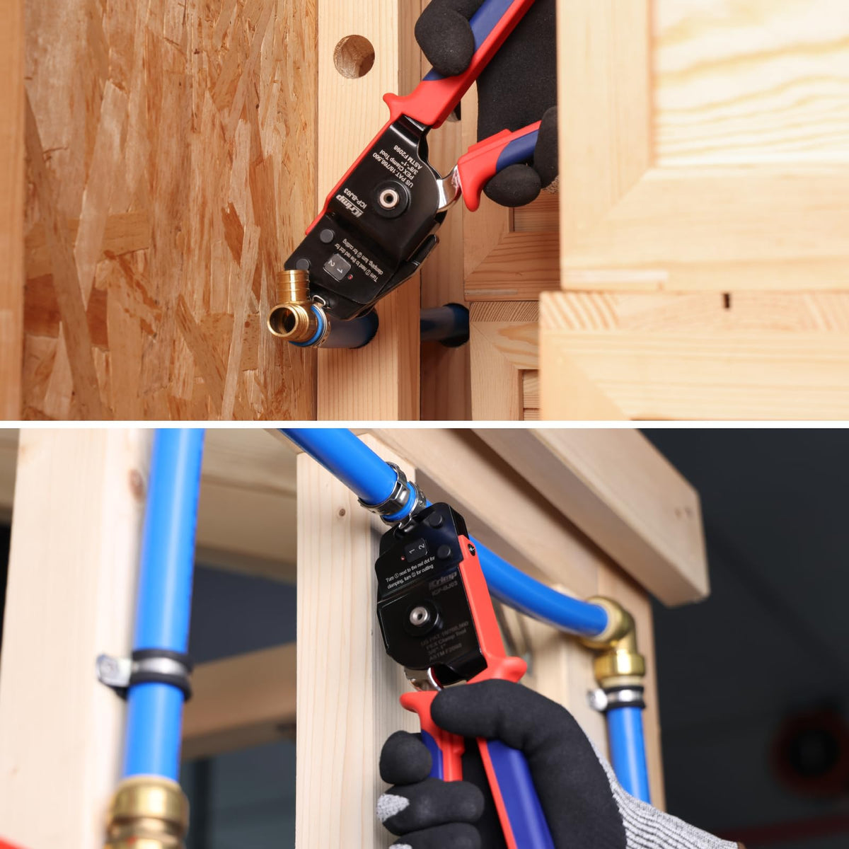 iCRIMP ICP-BJ03 PEX Clamp Tool – One-Handed Cinch & Removal for 3/8–1 in Rings