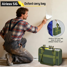 Airless SJG drywall mud pan 14in with contoured base for lump-free mixing