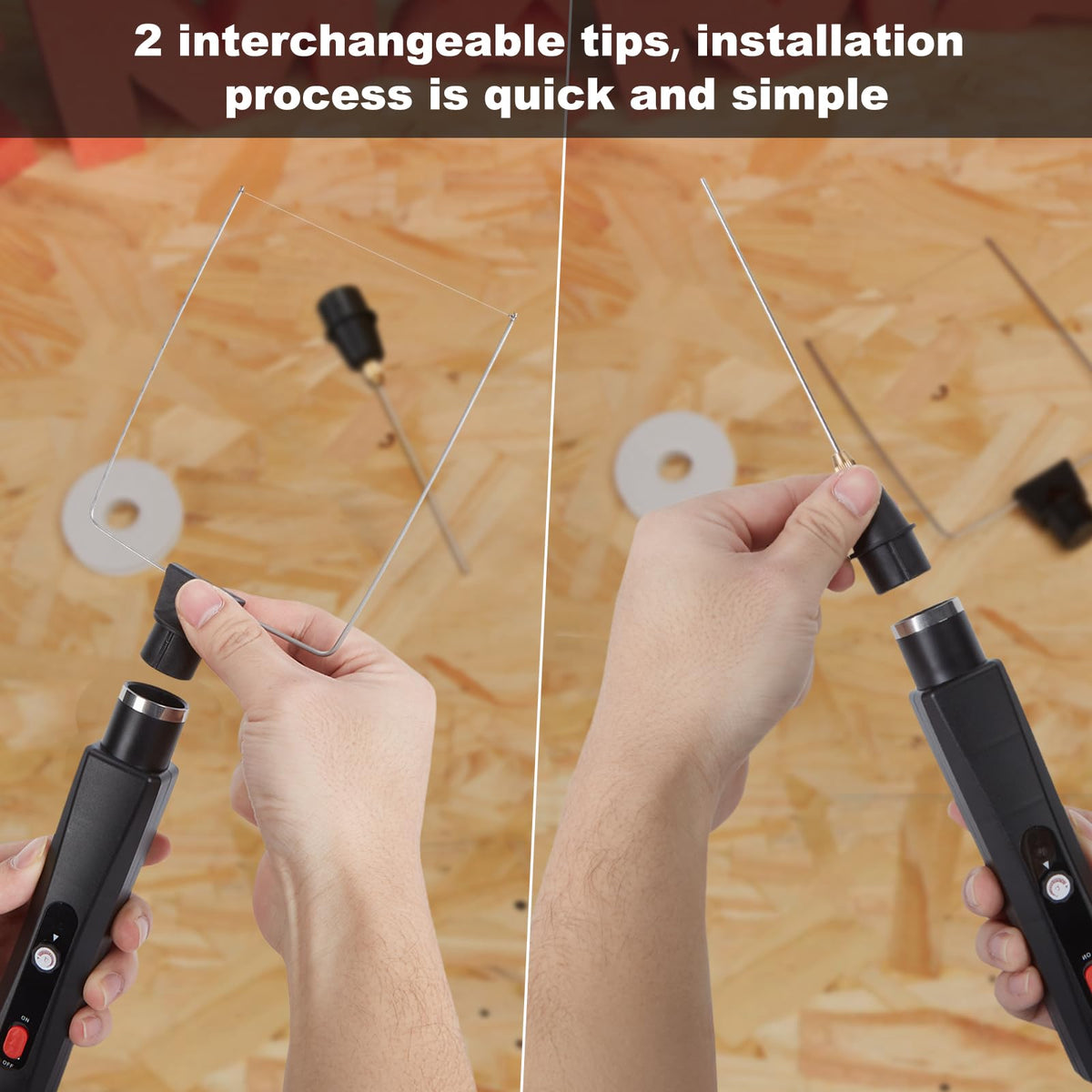 IMAGE adjustable temperature control tailors heat to foam materials.