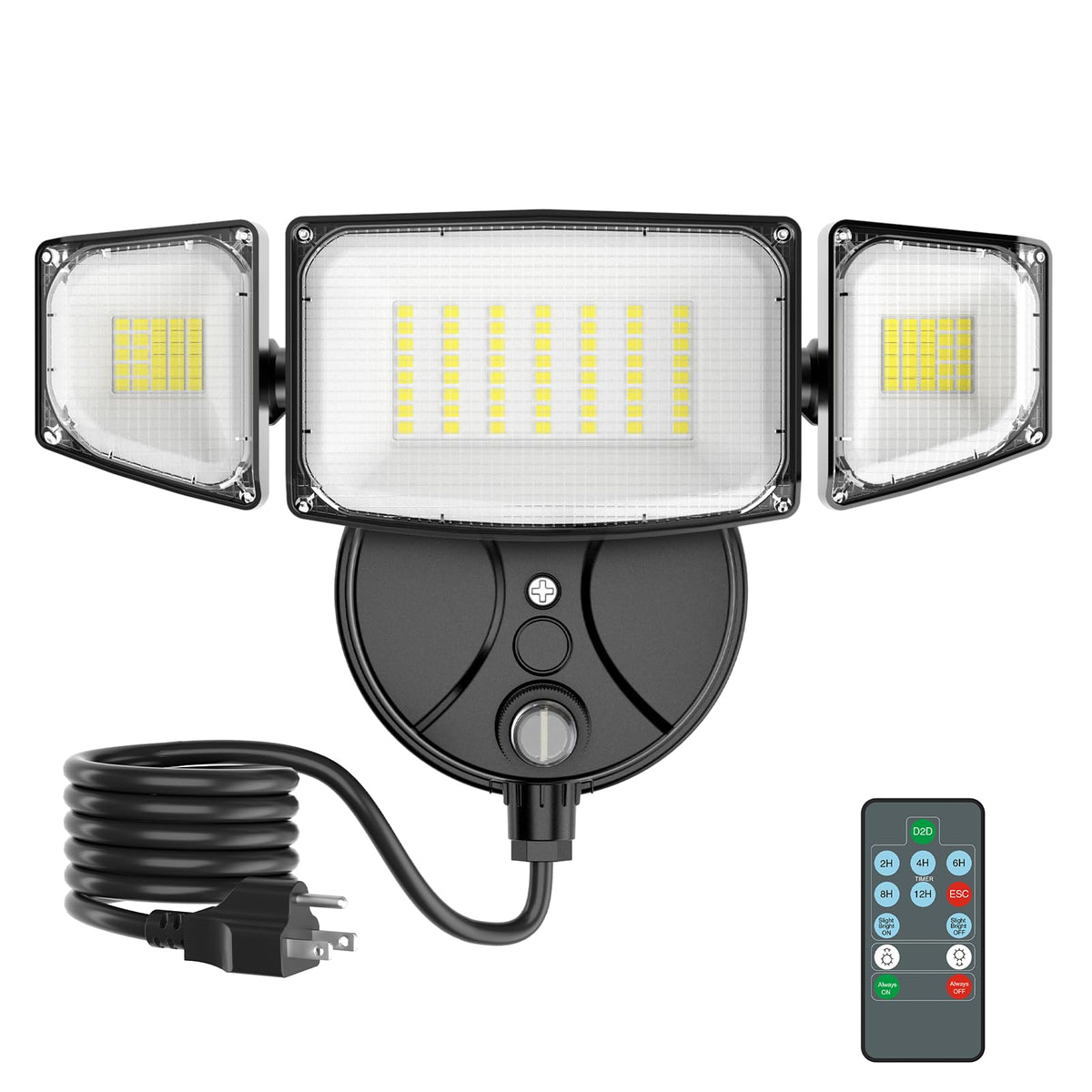 imaihom 100W dusk-to-dawn floodlight front view for bright outdoor security lighting