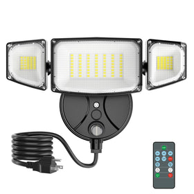 imaihom 100W dusk-to-dawn floodlight front view for bright outdoor security lighting