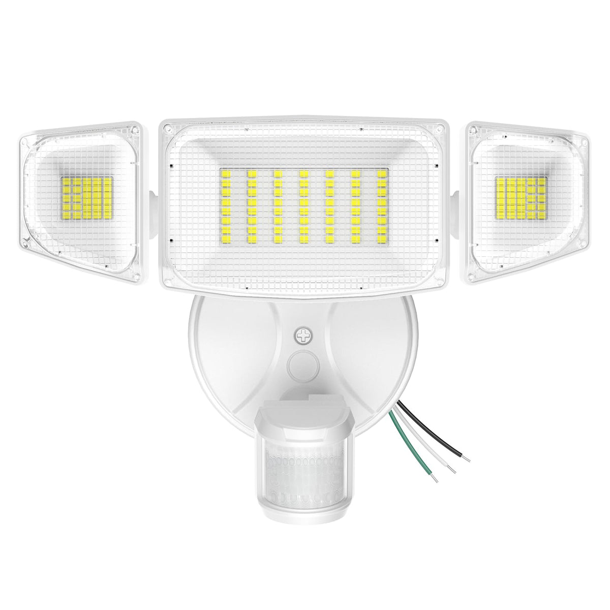 imaihom 50W motion sensor outdoor light in front view provides bright driveway illumination.