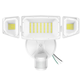 imaihom 50W motion sensor outdoor light in front view provides bright driveway illumination.