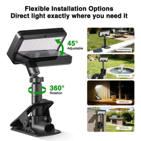 iMaihom clip-on solar lights outdoor IP65 waterproof protection for rain and heat