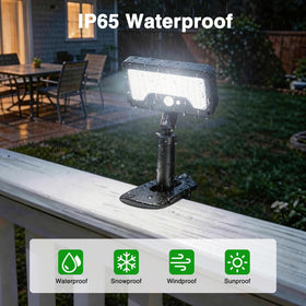 iMaihom clip-on solar lights outdoor three color temperatures for ambiance and safety