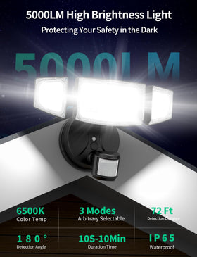 iMaihom dusk-to-dawn outdoor light automatically lights at dusk for hands-free navigation.