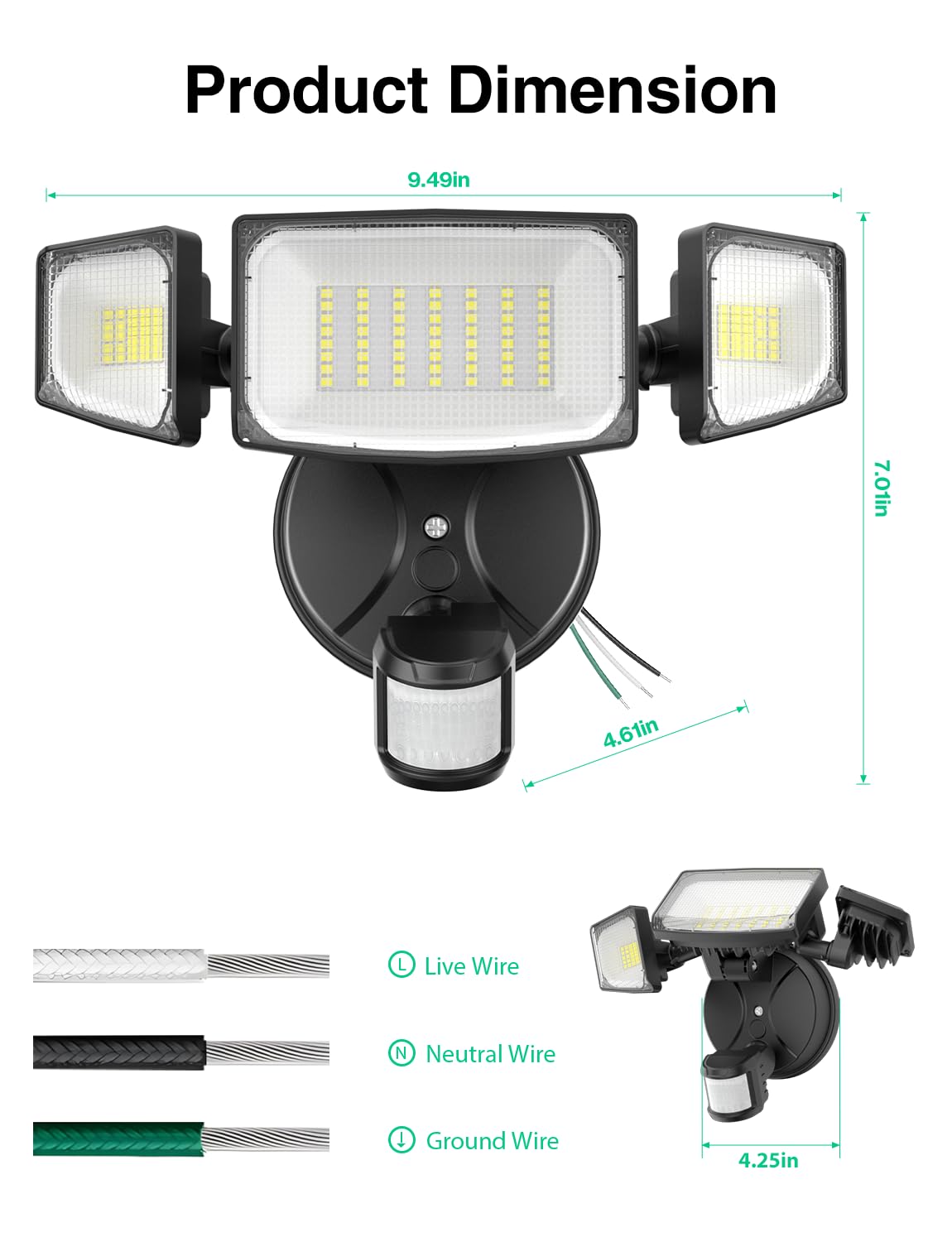 iMaihom outdoor security light protects entryways and yards with reliable motion lighting.