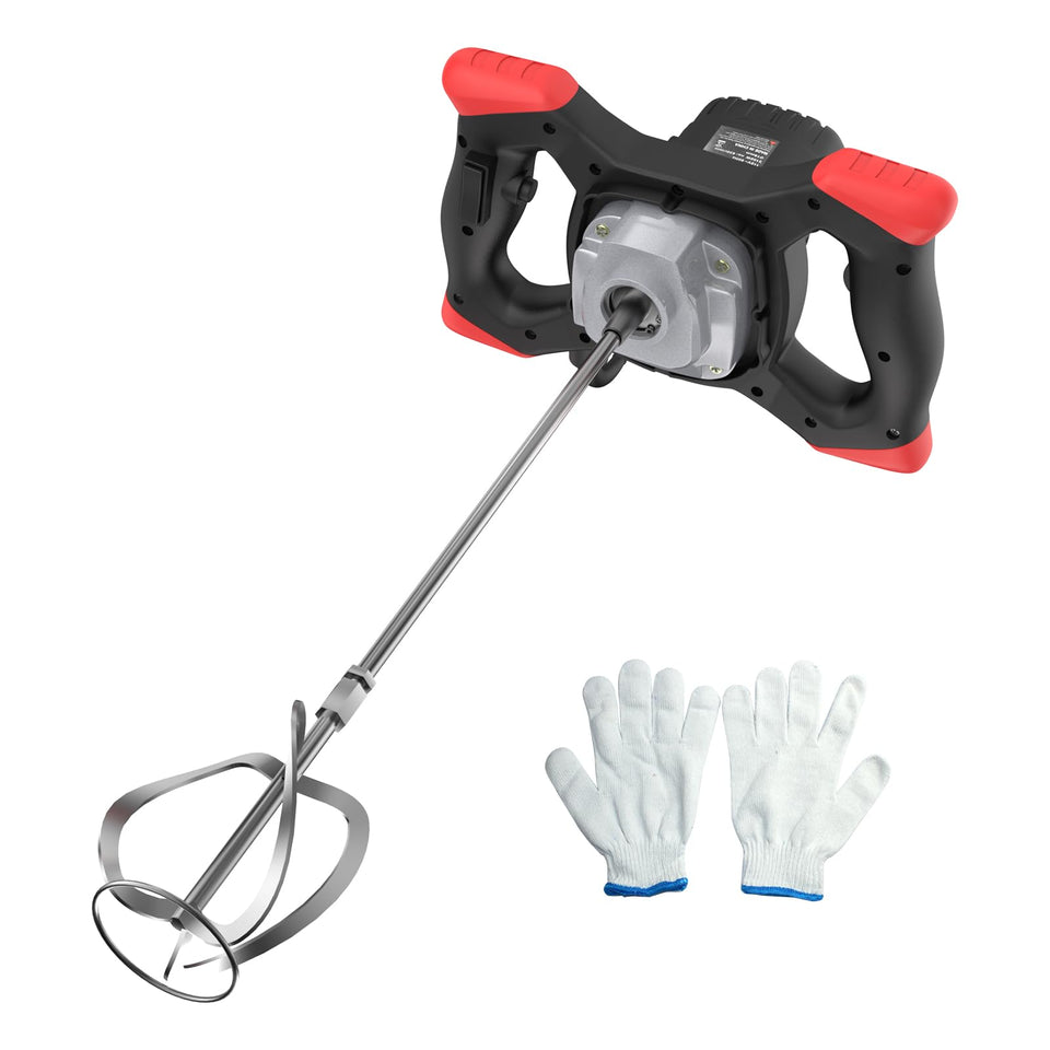 IMAYCC cement mixer 2100W motor powers fast, even mortar blending.