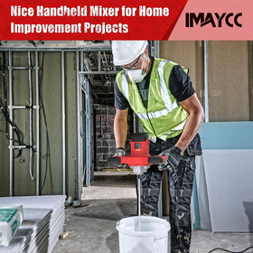 IMAYCC Cement Mixer 6-Speed control allows thorough mixing with less splashing