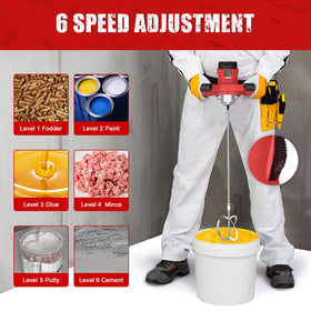 IMAYCC Concrete mixer ergonomic handles reduce fatigue during extended use